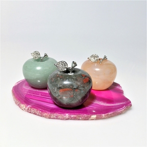 Buen recuerdo Feng Shui Manzana <span class=keywords><strong>Rosa</strong></span> Cuarzo Natural Navidad tallado regalos gema tallado decoración arte hecho en <span class=keywords><strong>casa</strong></span> colección - Product Image 4