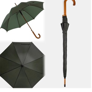 Hot Selling Customized Logo 24inch*8k Modern Straight Advertising Umbrella Business Gifts Plastic J Handle 190T Fabric Polyester