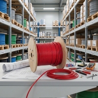 Chauffe-câble industriel extérieur RDP2-J4-(Q) 40-60W, contrôle précis 150-180°C, longueur 100m, efficacité optimale pour longues distances