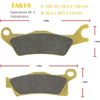 Plaquettes de frein en céramique avant arrière pour Can-Am Outlander 450/500/570/650/800R/850/1000