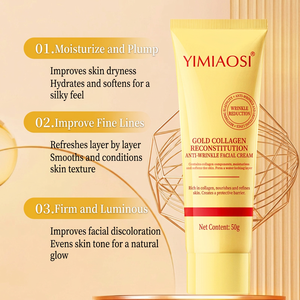 Loción Corporal Reafirmante Facial, Crema Hidratante para el Cuidado de la Piel, para las Patas de Gallo y los Pliegues Nasolabiales - Product Image 1