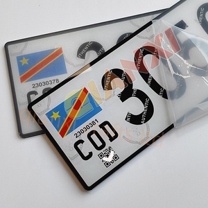 <span class=keywords><strong>Plaque</strong></span> d'immatriculation de <span class=keywords><strong>voiture</strong></span> souvenir de style nouveau RDC, en plastique acrylique réfléchissant de haute qualité, <span class=keywords><strong>plaque</strong></span> d'immatriculation CGO Congo - Product Image 5