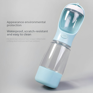 Bouteille d'eau portable 3 en 1 pour animaux de compagnie, anti-fuite, avec récipient pour nourriture et rangement pour sacs à déchets, distributeur d'eau pour animaux de compagnie en voyage - Product Image 3