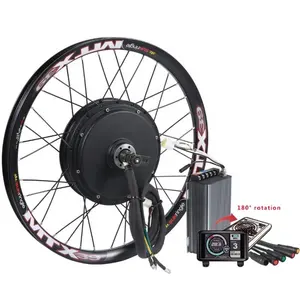 强大的快速QS 205 v3 72v 3000w 5000w 8000w电动自行车摩托车轮毂电机套件，带SABVOTON控制器