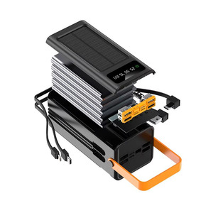 <span class=keywords><strong>Batterie</strong></span> <span class=keywords><strong>externe</strong></span> 50000mAh à charge rapide, chargeur <span class=keywords><strong>solaire</strong></span> portable, écran LED, étanche, avec câbles pour les voyages en plein air - Product Image 1