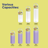 Bouteille d'eau en plastique écologique sans BPA, 32 oz, réutilisable, pour la gym et le sport, en Tritan, avec logo et emballage personnalisés