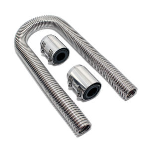 Universel avec embouts pince refroidissement de <span class=keywords><strong>voiture</strong></span> 24 "<span class=keywords><strong>radiateur</strong></span> en acier inoxydable Flexible Kit de tuyau d'eau de refroidissement - Product Image 4