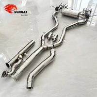 Système d'échappement Catback Valvetronic SS304 avec tube intermédiaire unique pour BMW G87 M2 S58 3.0T, silencieux de performance à quatre sorties