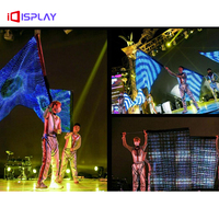 Écran publicitaire LED transparent en forme de tapis, film magique amovible, écran de scène au sol