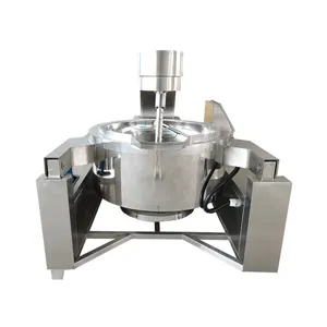 300 Liter Small Electric Heating Vessel Sugar 300L Syrup Paste Double Steam Cooking Jacket Kettle Stirrer Machine Mixer