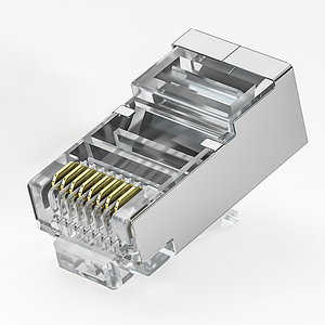 Cavo di Rete UTP RJ45 RG45 <span class=keywords><strong>Ethernet</strong></span> Pass-Through 8p8c Connettore Modulare Cat5e RJ45 con Alloggiamento PC Giapponese per 94V-0 - Product Image 2