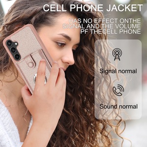 Convient pour <span class=keywords><strong>Samsung</strong></span> S24 Ultra Pull-out Bag Phone Case A16 Ring Buckle Leather Case <span class=keywords><strong>S23</strong></span> Anti Drop A55 Wallet Protective Case - Product Image 5