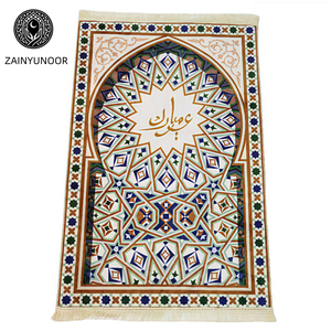 Tùy chỉnh islamic nghệ thuật thảm với nhiều mô hình, linh hoạt tùy chọn kích thước, vải nhung mềm, OEM ODM bán buôn thảm cầu nguyện - Product Image 2