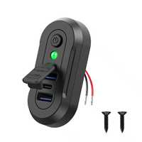 Chargeur embarqué haute puissance 72W pour voiture/bus avec 3 ports USB QC3.0+PD, entrée 12-24V