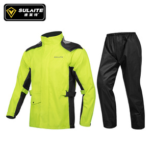 Conjunto de impermeable y pantalones de lluvia para motocicleta Sulait, dos piezas impermeables para motociclistas, bicicletas eléctricas y reparto. - Product Image 2