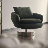 Fauteuil de salon inclinable moderne en tissu Fuyasi Vivienne - Édition Designer Salon Chambre Appartement Villa Hôtel