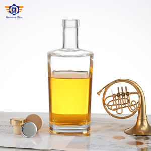 Botella de vino de vidrio redonda directa de fábrica de 750ml Popular para personalización en el uso de agua y difusor de embalaje - Product Image 3