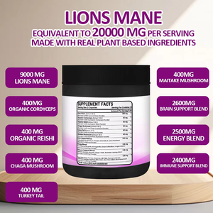 Cápsulas de Melena de León de Alta Calidad y Gran Venta, 20000MG, Extra Fuertes, Mejoran la Inmunidad y Promueven la Producción de Energía - Product Image 2