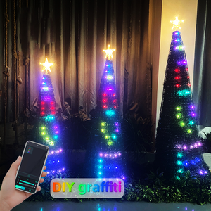 DC5V Addressable RGB Christmas Tree Toppers Decoration Lights Multicolor Changing APP Control Fairy <strong>LED</strong> <strong>Star</strong> String Light Kit - Product Image 2