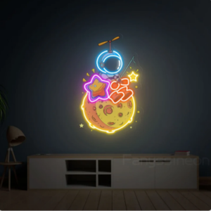 Tùy chỉnh cửa hàng trang trí tường tùy chỉnh Neon dấu hiệu với in Phi Hành Gia phim hoạt hình ánh sáng lên dấu hiệu cho tường phụ kiện chiếu sáng - Product Image 5
