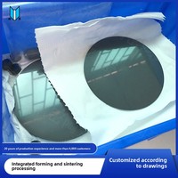 Disques en céramique de zircone noire sur mesure, plaquettes ultra-minces, feuilles circulaires résistantes aux hautes températures, Chine