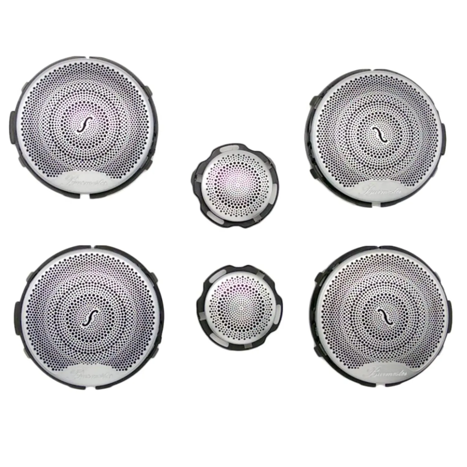 Front Air Outlet VentHigh Quality Stainless Steel Door Speaker Cover Set Without Light 6 Pieces For Mercedes Benz E-class W213
