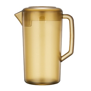 Carafe à eau froide transparente marron grande capacité, épaisse et résistante aux chutes, idéale pour les fêtes et les salons de thé - Product Image 5