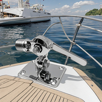 Collier de serrage à cliquet en acier inoxydable 316 de haute qualité, poli miroir, pour montage sur rail de bateau, quincaillerie marine