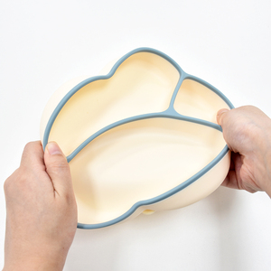 Ensemble d'alimentation pour bébé en silicone, assiette à ventouse, plateau divisé de qualité alimentaire pour tout-petits, non toxique, compatible micro-ondes, incassable, écologique - Product Image 4