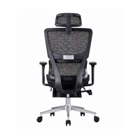 Chaise de bureau ergonomique moderne en maille à dossier haut, pivotante, pour ordinateur, conférence, visiteur, étude, jeu, réception et usage domestique