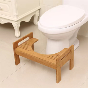 Taburete de baño de madera Mori Etsu, reposapiés de madera maciza para hacer agachamientos, uso en el baño, fácil de limpiar - Product Image 2