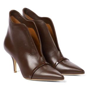 Женские ботильоны на высоком каблуке, ботинки шоколадно-коричневого цвета, Осенняя обувь, 2021 - Product Image 2