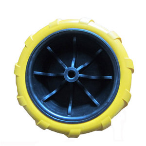 <span class=keywords><strong>Roue</strong></span> en mousse PU de sable de 7 pouces de <span class=keywords><strong>large</strong></span> <span class=keywords><strong>pour</strong></span> wagon de fret de <span class=keywords><strong>chariot</strong></span> de plage pliant extérieur - Product Image 1