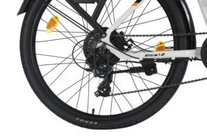 Bicicleta Eléctrica con Marco de Aleación de Aluminio, 7 Velocidades, 36V 350W, 26 Pulgadas, Bicicleta Urbana Blanca para <span class=keywords><strong>Mujer</strong></span>, Disponible en Almacén de la UE - Product Image 4