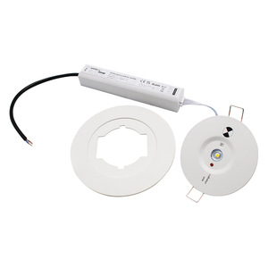Luz LED de salida de emergencia de alta intensidad IP20 de 220V, diseño empotrado compatible con AS2293/SAA para edificios, almacenes, fábrica - Product Image 1