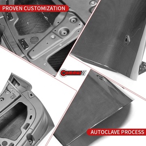 เปลือกประตูรถยนต์คาร์บอนไฟเบอร์แบบแห้งสไตล์ OEM สำหรับ Ferrari SF90 ของแท้ Pre-Preg น้ำหนักเบา อะไหล่เปลี่ยนประตู คู่ ขายส่ง - Product Image 3