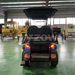 Carrito de Golf Eléctrico Todoterreno con Techo de Plástico Rígido, Parabrisas Dividido y Amortiguador Independiente - Product Image 3