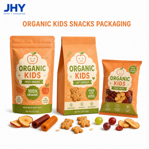 Sacchetto per Confezionamento di Alimenti Biologici per Bambini e Snack da Masticare con Etichetta Privata, Alta Resistenza all'Umidità, in Materiale PET/PE - Product Image 1
