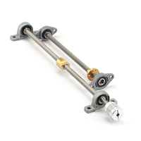 Tornillo trapezoidal Acme de acero inoxidable 304, tuerca de latón en forma de T de 2/4 mm, TR5*2/TR5*4/TR6*2/TR6*4 para impresoras 3D/prototipos