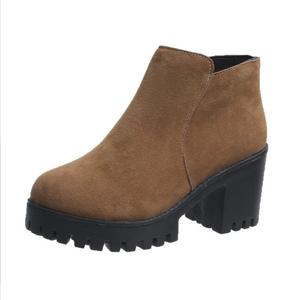 Stivaletti da Donna con Tacco Alto, Scarpe <span class=keywords><strong>Femminili</strong></span> Vintage con Tacco Quadrato Spesso - Product Image 5