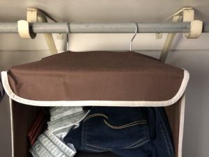 ハンギングクローゼットオーガナイザー衣類収納棚寝室棚ポータブル旅行クローゼットオーガナイザーワードローブ - Product Image 3