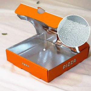 14-дюймовая смазкостойкая коробка для пиццы | Безопасная для микроволновой печи и морозильной камеры | Индивидуальная печать логотипа - Product Image 5