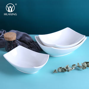 Lot de Bols en Céramique Blancs Ronds pour Salade et Soupe <span class=keywords><strong>HoReCa</strong></span>, Tailles 8, 9 et 10 Pouces, Grande Vaisselle pour Hôtels – Vente en Gros - Product Image 2