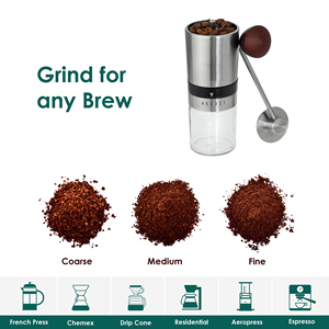 เครื่องบดกาแฟสแตนเลสแบบพกพาแบบ<span class=keywords><strong>มือ</strong></span><span class=keywords><strong>หมุน</strong></span>อเนกประสงค์สำหรับใช้ในครัวเรือนสำหรับการเดินทาง - Product Image 4
