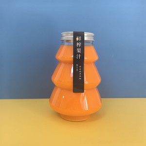 ขวดเบียร์น้ำผลไม้สกัดเย็นสำหรับสัตว์เลี้ยงขนาด400มล. ขวดน้ำดื่มแบบเกลียวรีไซเคิลได้เกรดใส่อาหารที่ว่างเปล่ารูปทรงต้นคริสต์มาสน่ารัก - Product Image 1