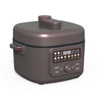 Cuisinière à pression électrique 4L 1300W haute puissance avec contrôle numérique, multifonction, pour la cuisine à domicile