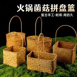 Mountain-style handmade rattan <b>basket</b>, similar to the "Three Steps Out of the Mountain" style. - Product Image 5