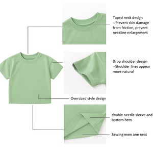 Toddler cậu bé mùa hè trang phục ngắn tay áo cơ bản T-Shirt + quần short đàn hồi thiết lập 100% cotton Trọng lượng nhẹ trẻ em mặc bán buôn - Product Image 4