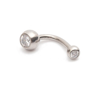 Fuxuan G23 titanio internamente filettato J bilanciere ricurvo anelli ombelico ombelico <span class=keywords><strong>Piercing</strong></span> - Product Image 2
