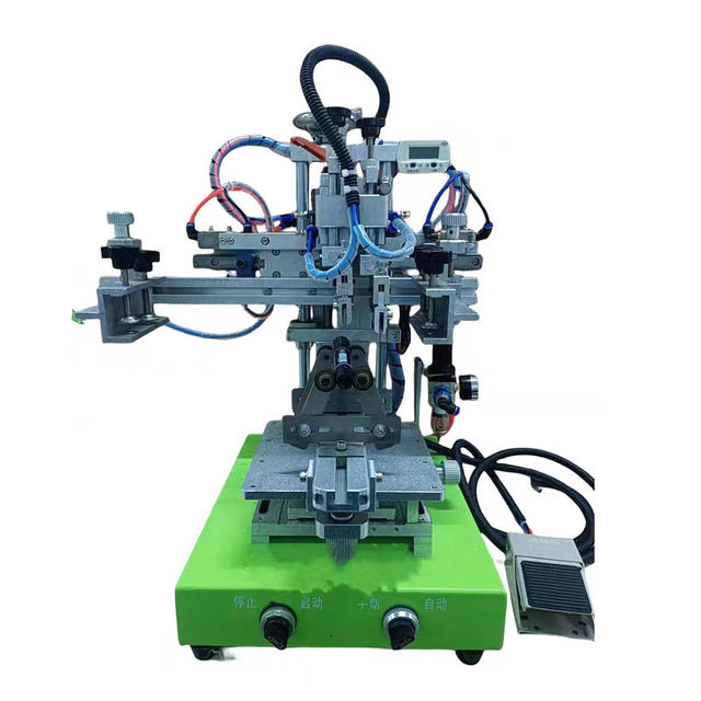 Hot Small Automatic Rotary Screen Printing Machine Semi Automatic Pneumatic Cylindrical Screen Printing Machine for Round Bottle